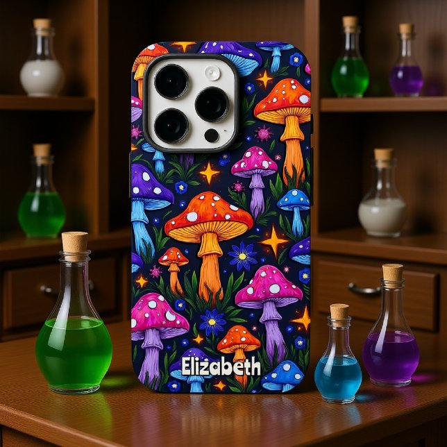 Starry Mushroom Field Case-Mate iPhone Case (Creator Uploaded)