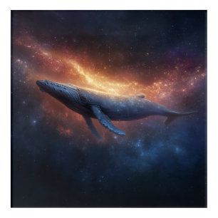 Starry Nebula Humpback Acrylic Print