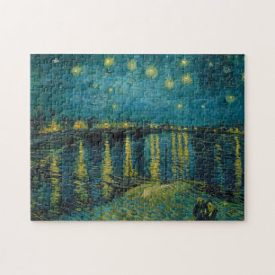 Starry Night, 1888 by Vincent van Gogh Jigsaw Puzzle