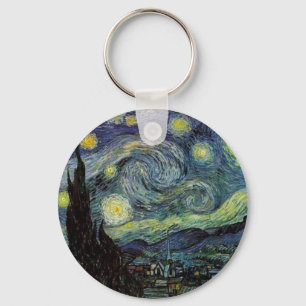 starry night,1889,Vincent van Gogh Keychain