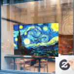 Starry Night, 72x52 Window Cling<br><div class="desc">Van Gogh's famous painting,  Starry Night,  72x52 largest size.</div>