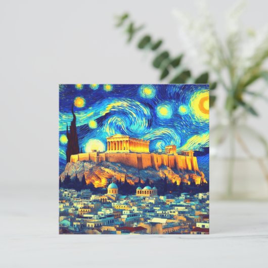 Starry Night Acropolis Athens Greece (Standing Front)
