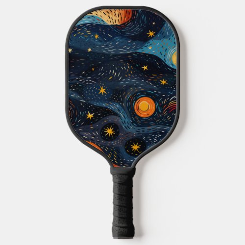 Starry Night Aesthetic Pickleball Paddle