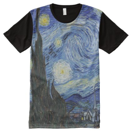 Starry Night All Over Print T-shirt