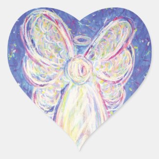 Starry Night Angel Art Decal Stickers
