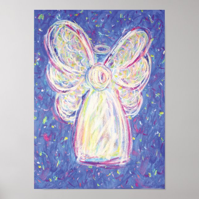 Starry Night Angel Art Print Poster (Front)