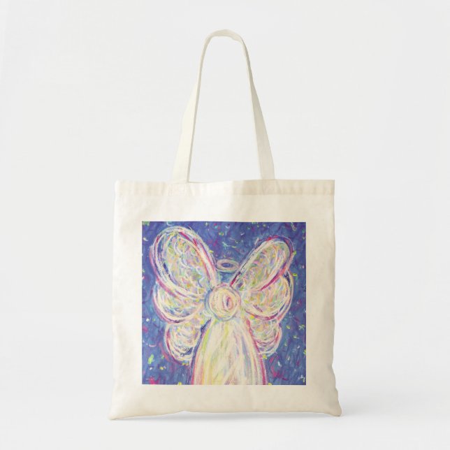 Starry Night Angel Art Tote Bag (Front)