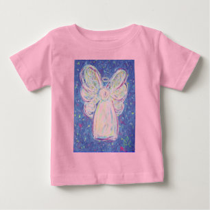 Starry Night Angel Baby T-Shirt