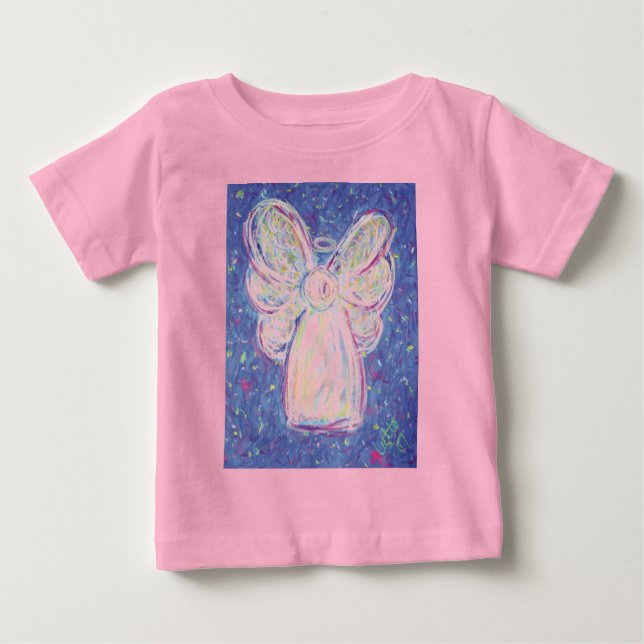 Starry Night Angel Baby T-Shirt (Front)