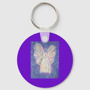 Starry Night Angel Keychain