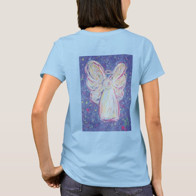 Starry Night Angel T-shirt (Image on Back) (Back)