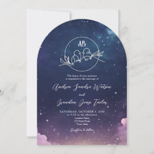 Starry Night Arch Wedding Invitation