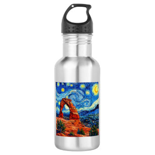 Starry Night Arches National Park Stainless Steel Water Bottle