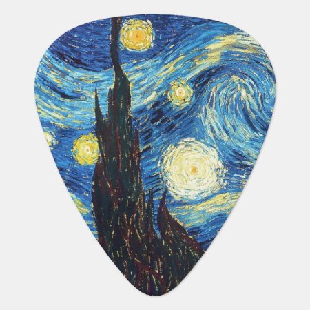 Starry Night Art Guitar Pick