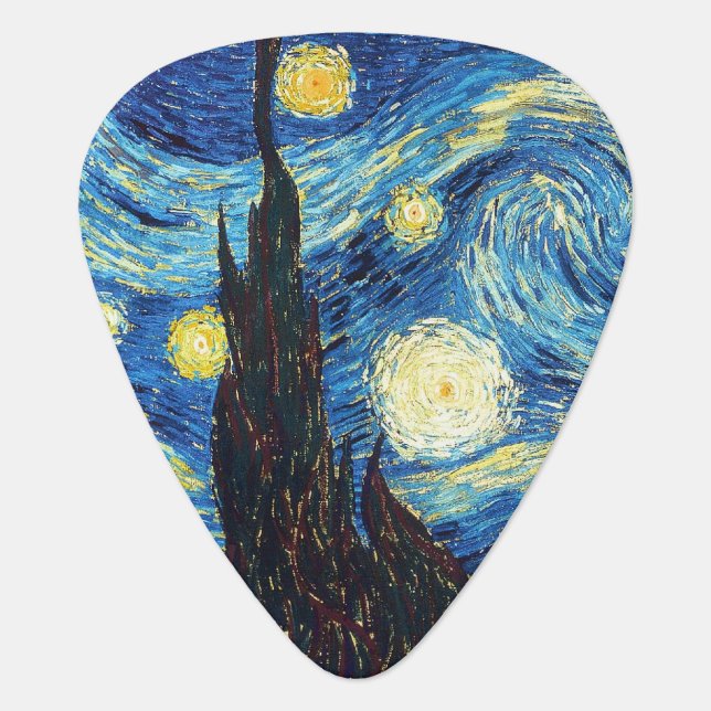 Starry Night Art Guitar Pick (Front)
