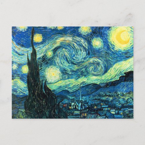 Starry Night art Postcard