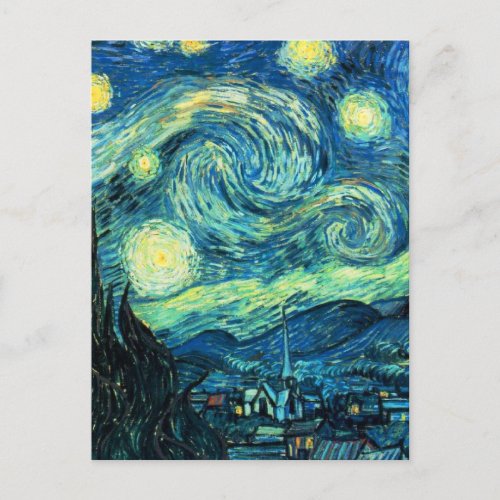 Starry Night art Postcard