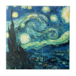 Starry Night Art Tile at Zazzle