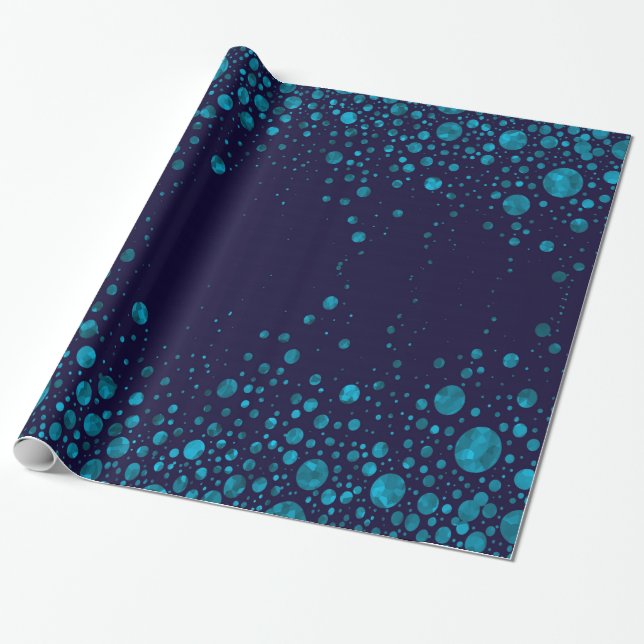 Starry Night Artwork Wrapping Paper (Unrolled)