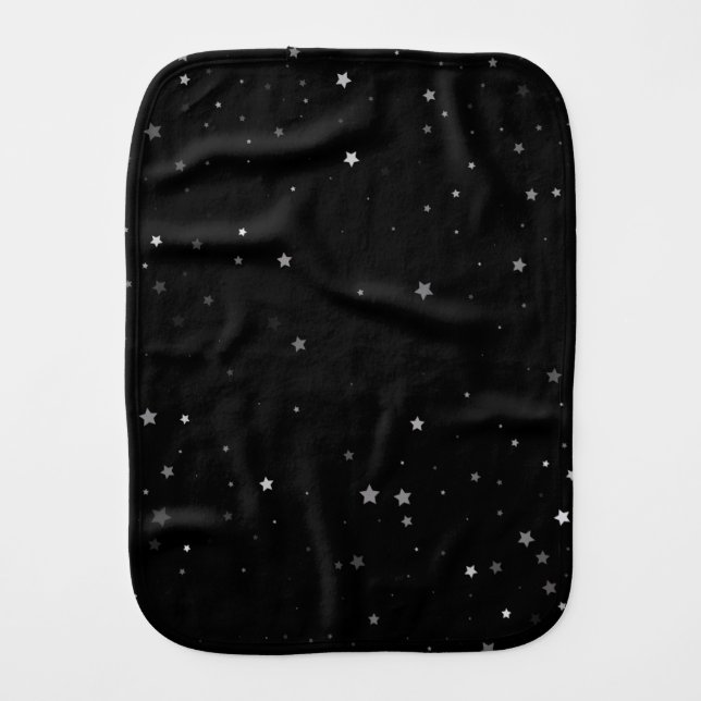 Starry Night  Baby Burp Cloth (Front)