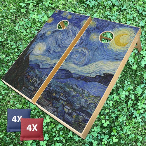 Starry Night Bag Toss Art  Vincent van Gogh Cornhole Set