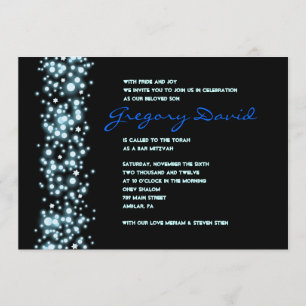 STARRY NIGHT Bar Bat Mitzvah Invitation