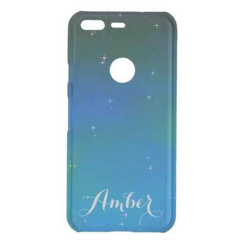 Starry Night Blue Galaxy Sky Personalized Case_Mat Uncommon Google Pixel Case