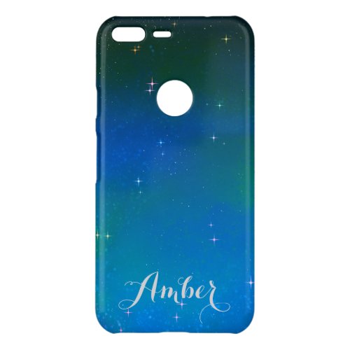 Starry Night Blue Galaxy Sky Personalized Uncommon Google Pixel XL Case