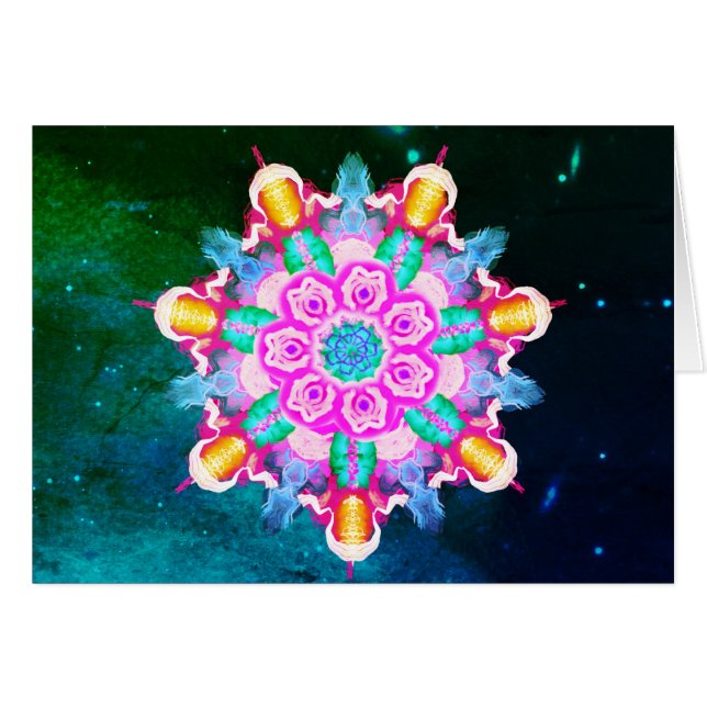 *~* Starry Night Blue, Green Healing Energy (Front Horizontal)