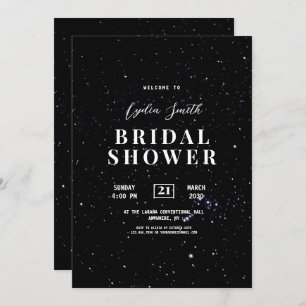 Starry Night Bridal Shower Celestial invitation