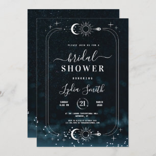 Starry Night Bridal Shower Celestial invitation