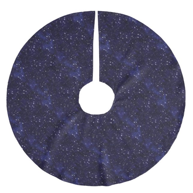 Starry  Night Brushed Polyester Tree Skirt (Front)