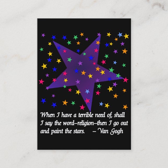 Starry Night Business Card (Front)
