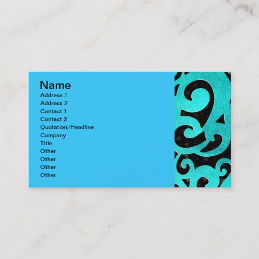 Customizable Starry Night Business Card
