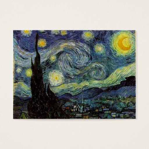 Customizable Starry night  by Van Gogh Business Cards