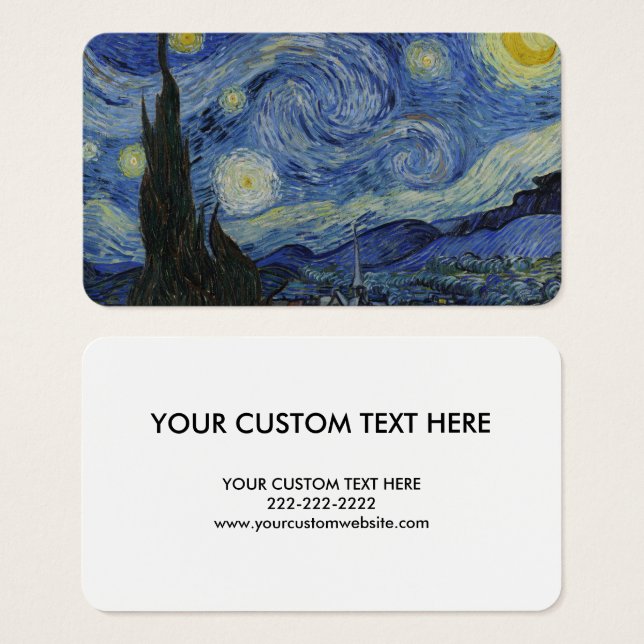 "Starry Night" by Van Gogh (Front & Back)