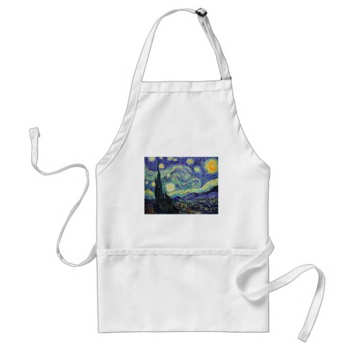 Starry Night by van Gogh Adult Apron