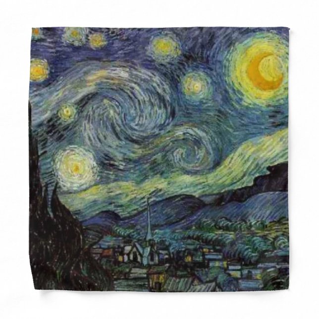 Starry Night by van Gogh Bandana (Front)