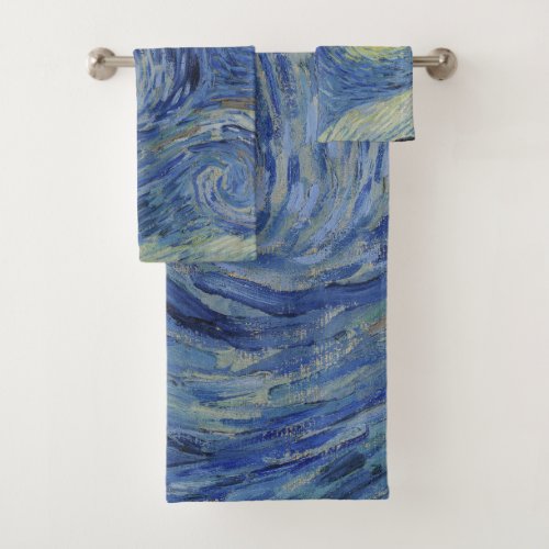 Starry Night by Van Gogh Bath Towel Set