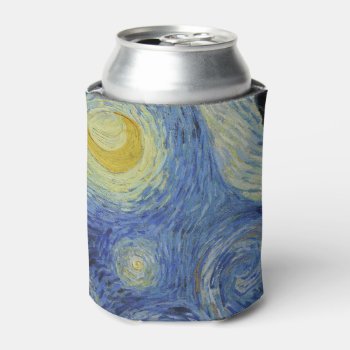 "starry Night" By Van Gogh Can Cooler by decodesigns at Zazzle