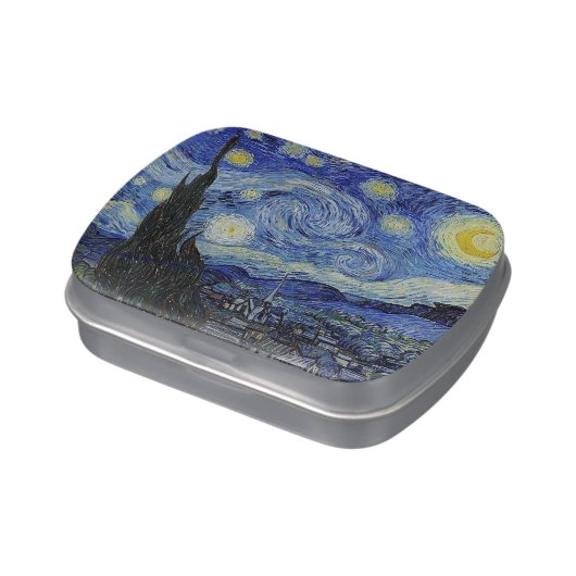 Starry Night by Van Gogh Candy Tin (Side)