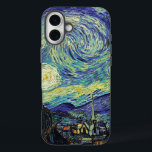 Starry Night by van Gogh iPhone 16 Plus Case<br><div class="desc">Van Gogh was obsessed by the symbolism of luminous objects and of color. The lamp was a symbol of calm and security. The star symbolized faith,  and gaslight,  human realities. Deep ultramarine blue was infinity,  while red and green expressed "those terrible things,  men&#39;s passions.</div>