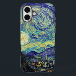 Starry Night by van Gogh iPhone 16 Plus Case<br><div class="desc">Van Gogh was obsessed by the symbolism of luminous objects and of color. The lamp was a symbol of calm and security. The star symbolized faith,  and gaslight,  human realities. Deep ultramarine blue was infinity,  while red and green expressed "those terrible things,  men&#39;s passions.</div>