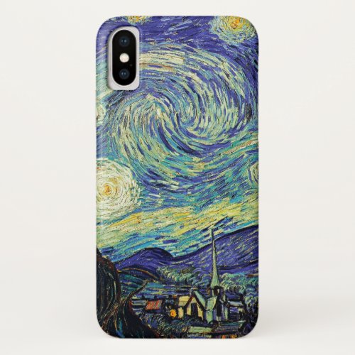 Starry Night by van Gogh iPhone X Case