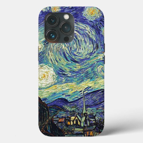 Starry Night by van Gogh iPhone 13 Pro Case