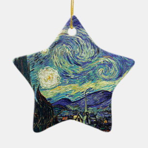 Starry Night by van Gogh Ceramic Ornament