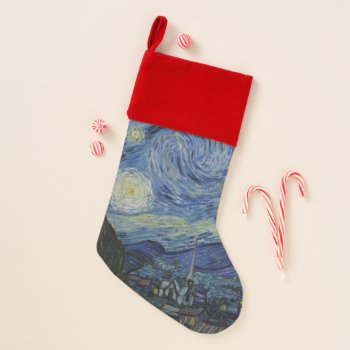 "starry Night" By Van Gogh Christmas Stocking by decodesigns at Zazzle