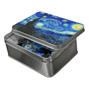 Starry Night By Van Gogh Fine Art Jigsaw Puzzle by GalleryGreats at Zazzle