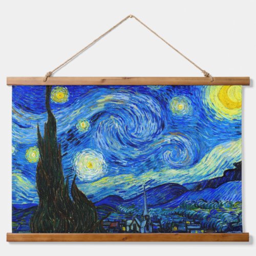 Starry Night by Van Gogh Fine Art Poster Print Hanging Tapestry