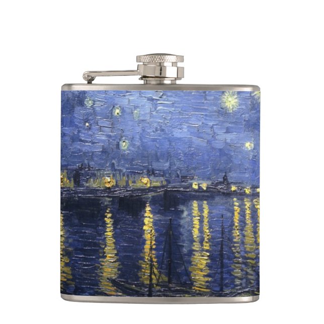 Starry Night by van Gogh Flask (Front)